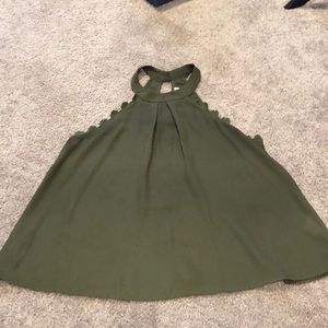 Green tank top